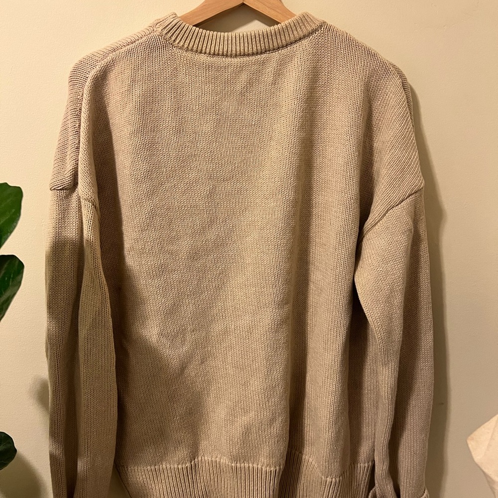 KOTN cream cotton sweater mens extra small